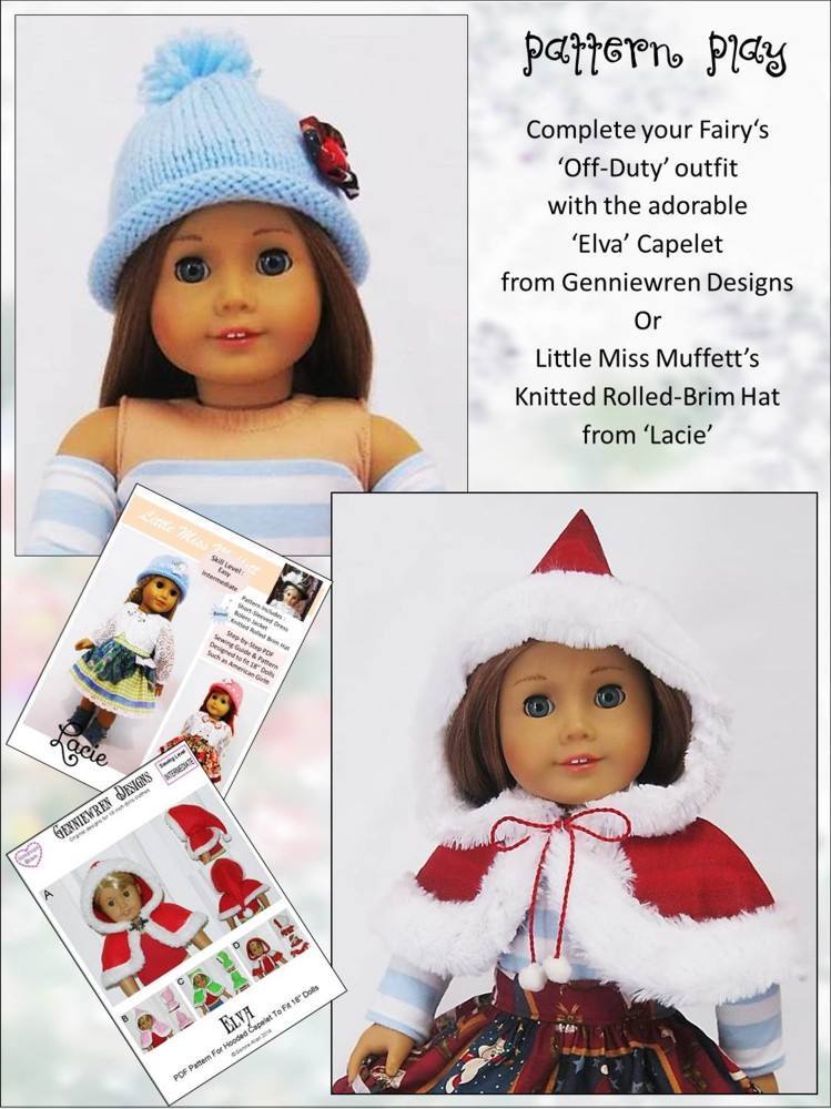 Genniewren 18 Inch Modern Elva Capelet 18" Doll Clothes Pixie Faire