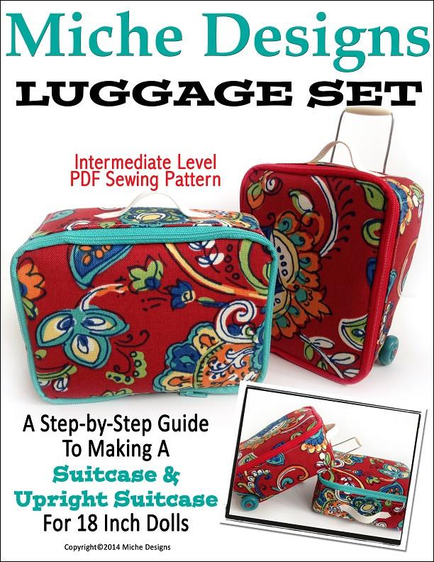 Miche Designs Luggage Set Doll Clothes Pattern 18 inch American Girl Dolls miche-designs-luggage-set-doll-clothes-pattern-18-inch-american-girl-dolls