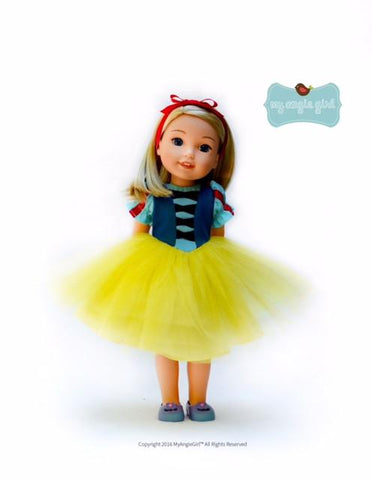 My Angie Girl WellieWishers Tutu Cute Story Book Dress-up Costume Dress 14.5" Doll Clothes Pattern Pixie Faire