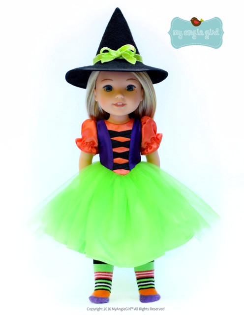 My Angie Girl WellieWishers Tutu Cute Story Book Dress-up Costume Dress 14.5" Doll Clothes Pattern Pixie Faire