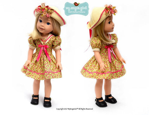 My Angie Girl WellieWishers Sailorette 14.5" Doll Clothes Pattern Pixie Faire
