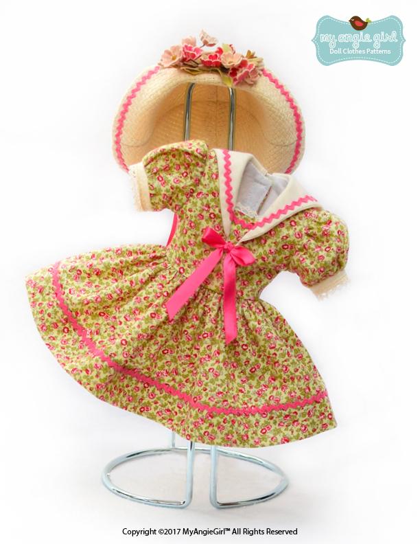 My Angie Girl WellieWishers Sailorette 14.5" Doll Clothes Pattern Pixie Faire