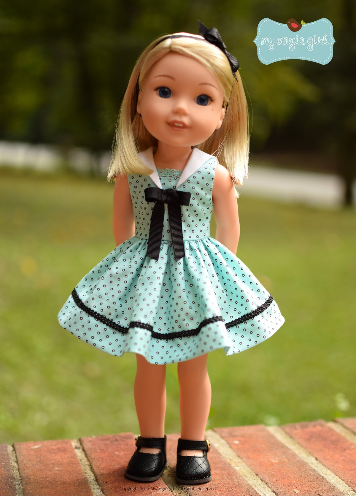 My Angie Girl WellieWishers Sailorette 14.5" Doll Clothes Pattern Pixie Faire
