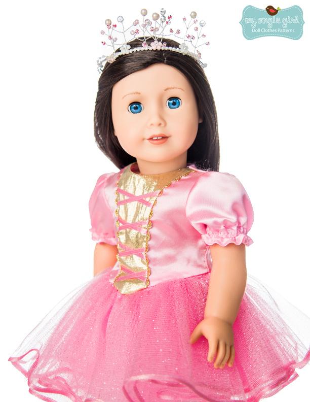 My Angie Girl 18 Inch Modern Tutu Cute Story Book Dress-Up Costume Dress 18" Doll Clothes Pixie Faire