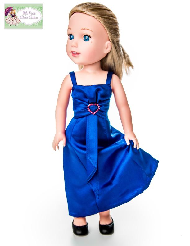 Mon Petite Cherie Couture WellieWishers Diamond Cascade Dress 14.5" Doll Clothes Pattern Pixie Faire