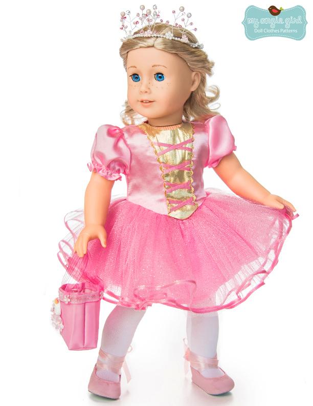 My Angie Girl 18 Inch Modern Tutu Cute Story Book Dress-Up Costume Dress 18" Doll Clothes Pixie Faire