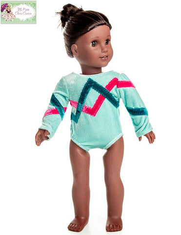 Mon Petite Cherie Couture 18 Inch Modern Lightning Bolt Leotard 18" Doll Clothes Pixie Faire