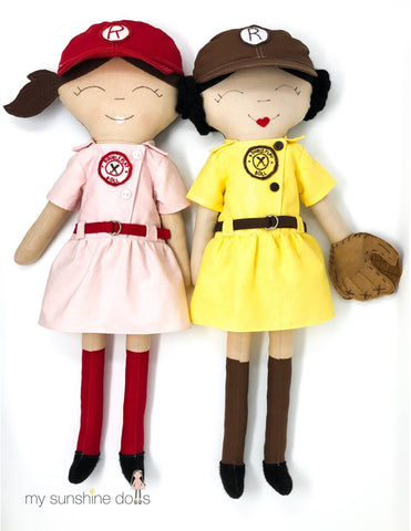 My Sunshine Dolls Cloth doll Double Play Doll 23" Cloth Doll Pattern Pixie Faire