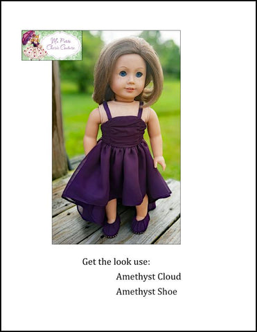 Mon Petite Cherie Couture Shoes Amethyst Shoe 18" Doll Shoes Pixie Faire