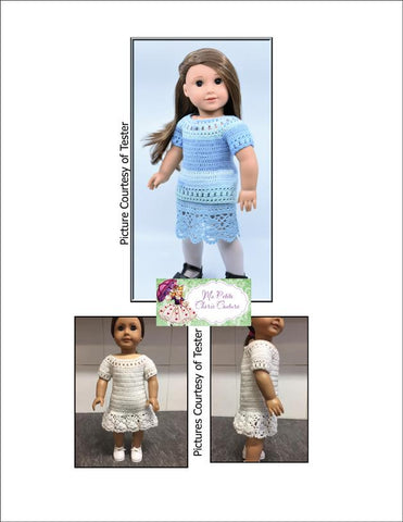 Mon Petite Cherie Couture Crochet Leona 18" Doll Clothes Crochet Pattern Pixie Faire