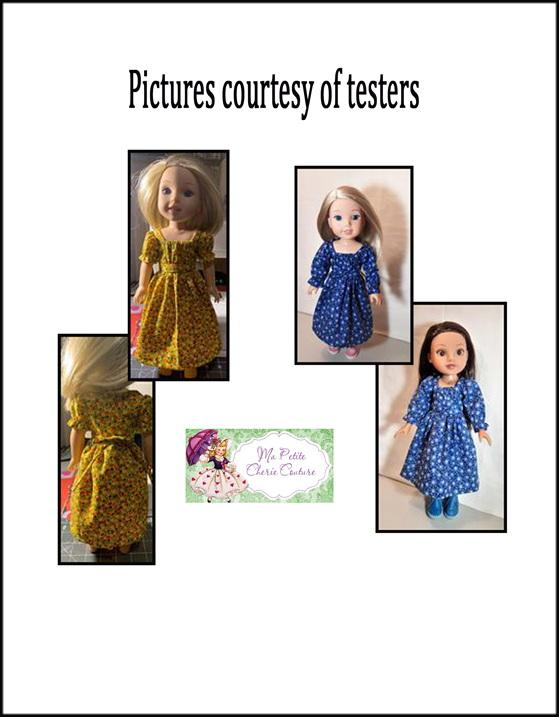 Mon Petite Cherie Couture WellieWishers Yvonne 14-15" Doll Clothes Pattern Pixie Faire