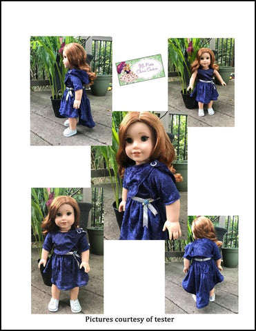 Mon Petite Cherie Couture 18 Inch Modern Bright Sapphire 18" Doll Clothes Pattern Pixie Faire