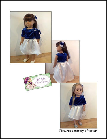 Mon Petite Cherie Couture 18 Inch Modern Bright Sapphire 18" Doll Clothes Pattern Pixie Faire
