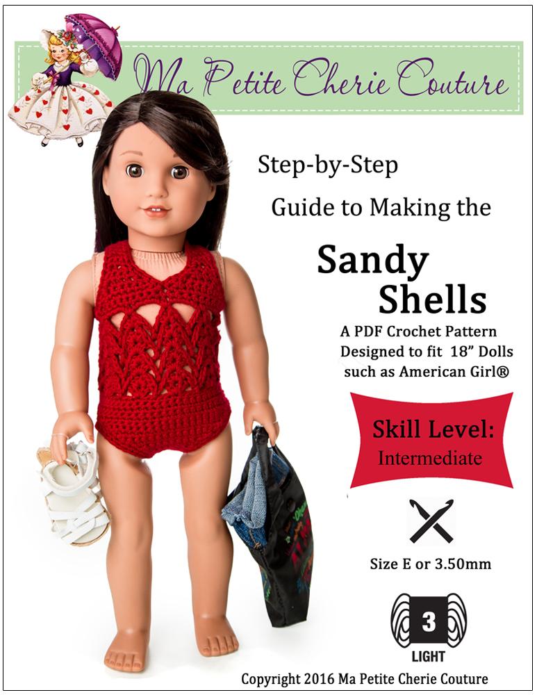 Mon Petite Cherie Couture Crochet Sandy Shells Crochet Pattern Pixie Faire