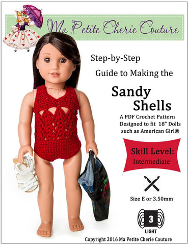 Mon Petite Cherie Couture Crochet Sandy Shells Crochet Pattern Pixie Faire