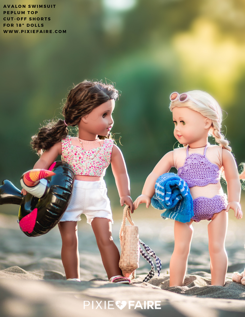 Mon Petite Cherie Couture Crochet Avalon Swimsuit Crochet Pattern Pixie Faire