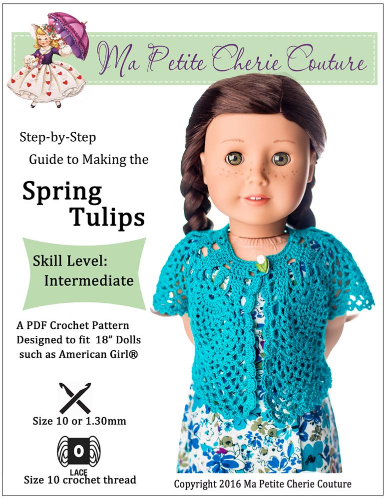 Mon Petite Cherie Couture Crochet Spring Tulips Crochet Pattern Pixie Faire