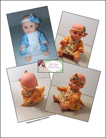 Mon Petite Cherie Couture 8" Baby Dolls Visiting Gramma's 8" Baby Doll Clothes Pattern Pixie Faire