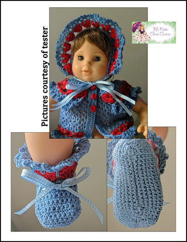 Mon Petite Cherie Couture Bitty Baby/Twin Crowning Love 15" Doll Clothes Crochet Pattern Pixie Faire