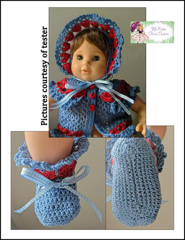 Mon Petite Cherie Couture Bitty Baby/Twin Crowning Love 15" Doll Clothes Crochet Pattern Pixie Faire
