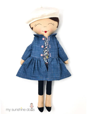 My Sunshine Dolls Cloth doll Odette Doll 23" Cloth Doll Pattern Pixie Faire