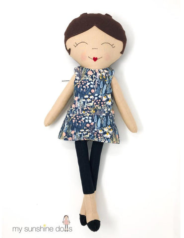 My Sunshine Dolls Cloth doll Odette Doll 23" Cloth Doll Pattern Pixie Faire