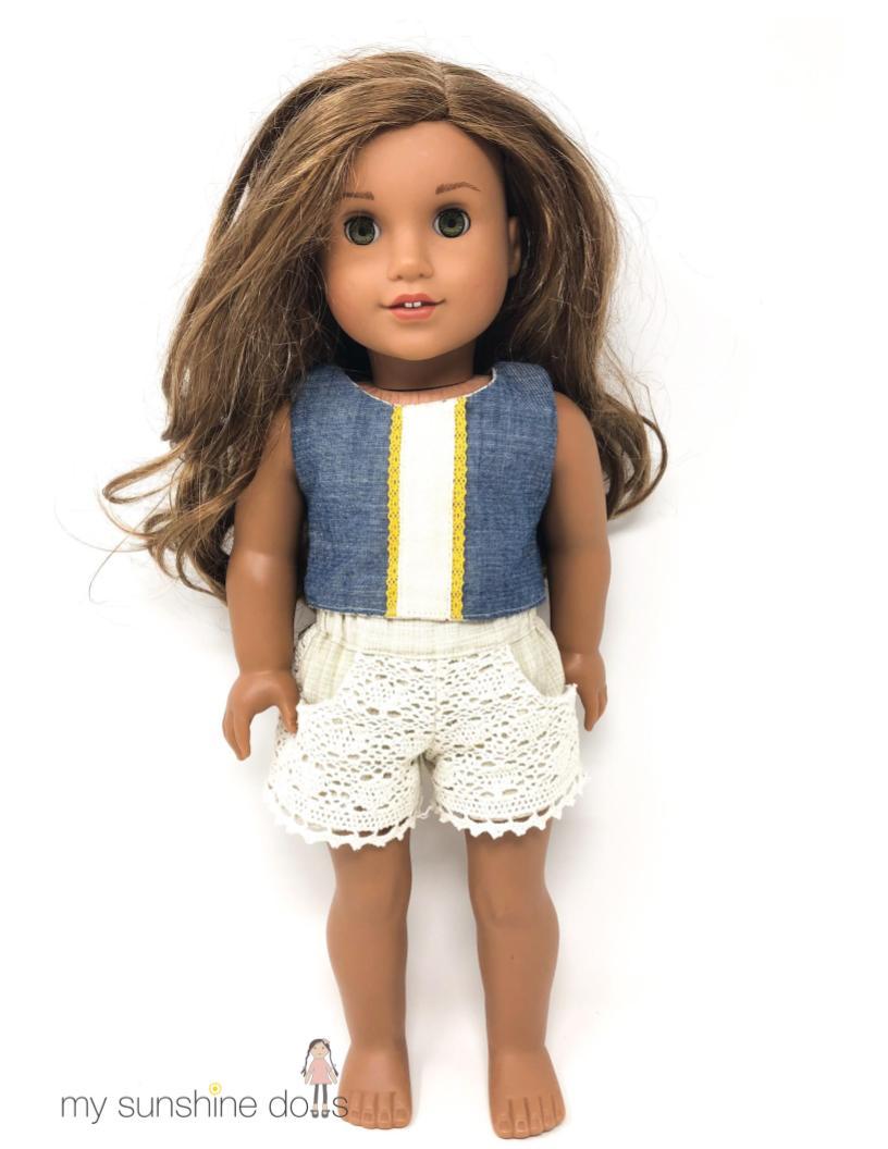 My Sunshine Dolls Cloth doll A Doll For All Seasons 23" Cloth Doll Pattern Pixie Faire