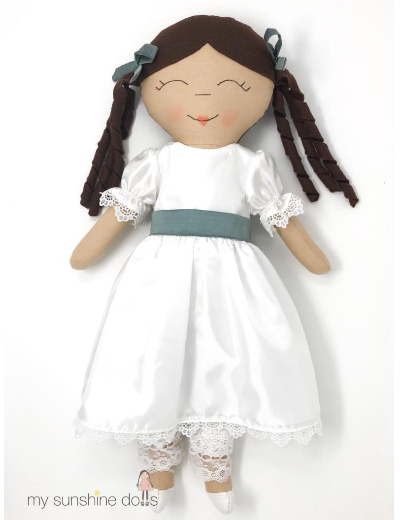 My Sunshine Dolls Cloth doll Clara Doll 23" Cloth Doll Pattern Pixie Faire