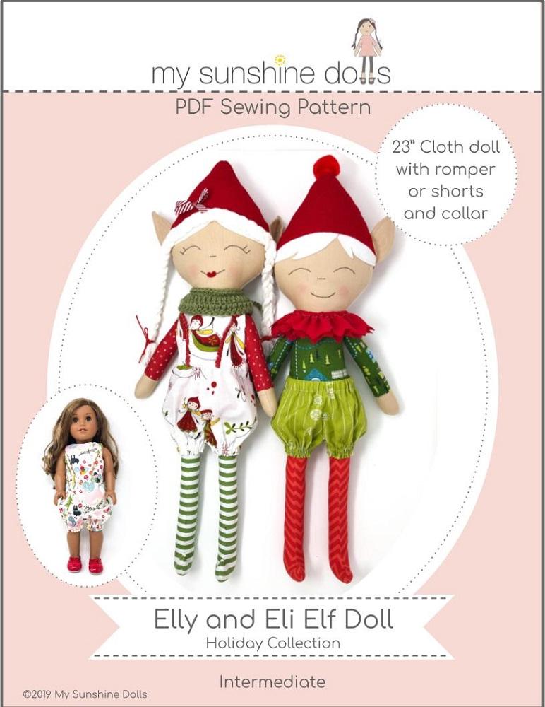 my-sunshine-dolls-elly-and-eli-elf-23-cloth-soft-doll-pdf-sewing-pattern