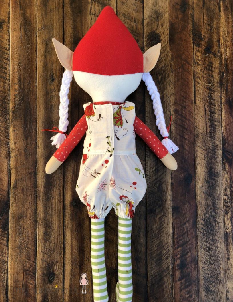 My Sunshine Dolls Cloth doll Elly and Eli Elf Doll 23" Cloth Doll Pattern Pixie Faire