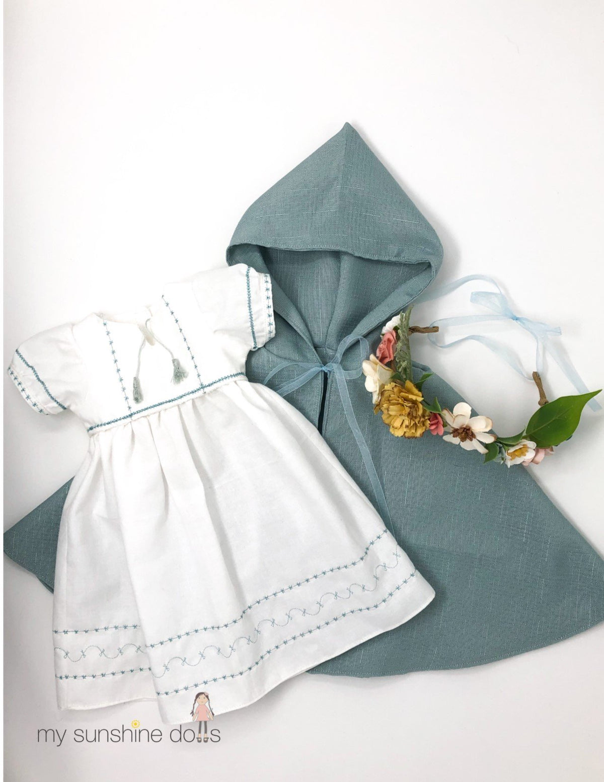 My Sunshine Dolls Cloth doll Ivory and Rosy Doll 23" Cloth Doll Pattern Pixie Faire