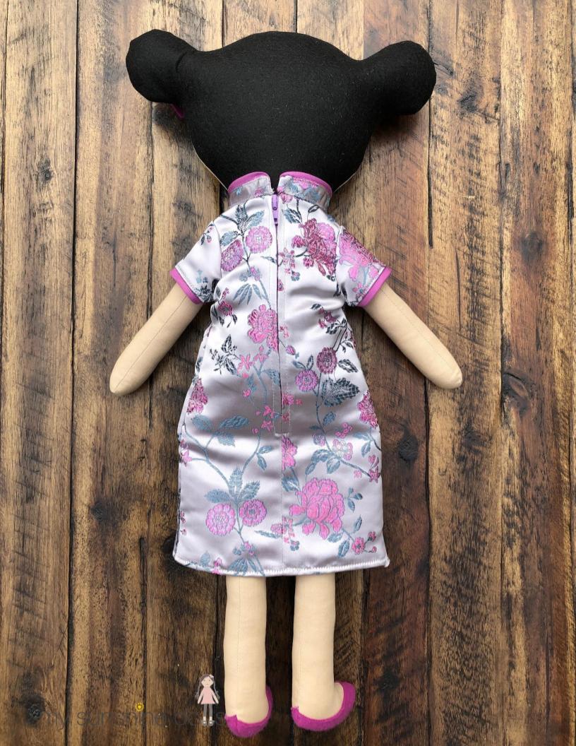 My Sunshine Dolls Cloth doll Meilin Doll 23" Cloth Doll Pattern Pixie Faire