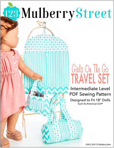 123 Mulberry Street 18 Inch Modern Girls On The Go 18" Doll Accessory Pattern Pixie Faire