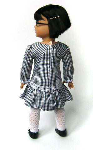 Melody Valerie Couture 18 Inch Modern Check! Dress 18" Doll Clothes Pixie Faire