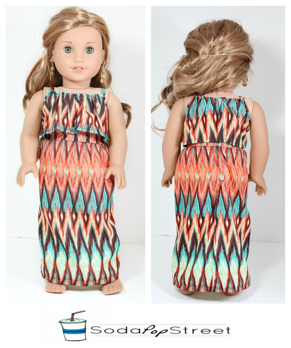 Soda Pop Street 18 Inch Modern Maisy Dress 18" Doll Clothes Pattern Pixie Faire