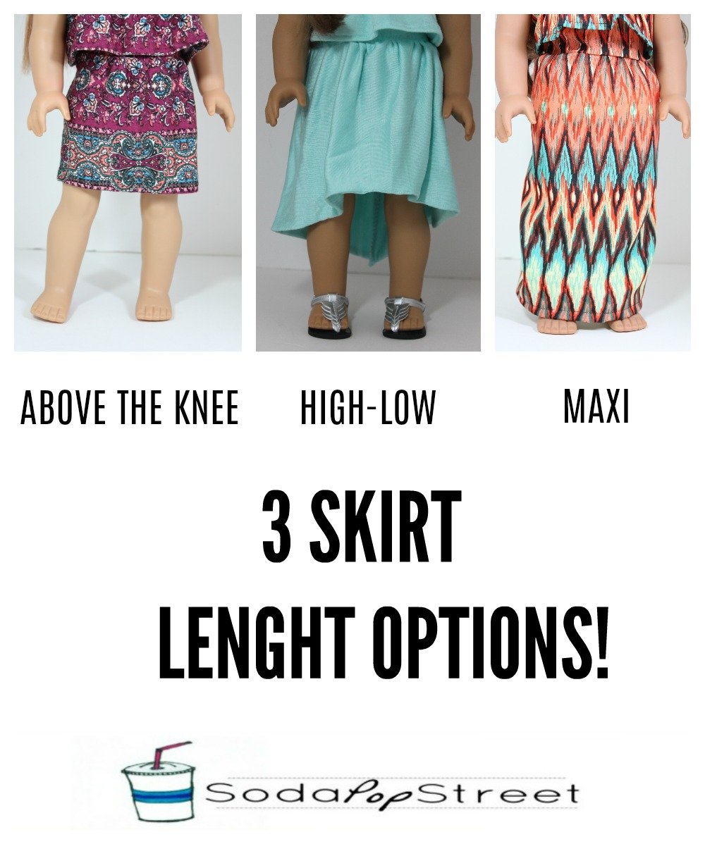 Soda Pop Street 18 Inch Modern Maisy Dress 18" Doll Clothes Pattern Pixie Faire