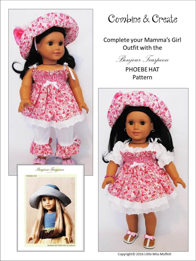 Little Miss Muffett 18 Inch Modern Mamma's Girl 18" Doll Clothes Pattern Pixie Faire
