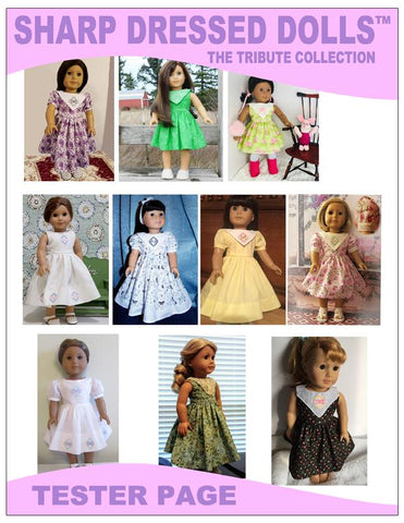 Sharp Dressed Dolls 18 Inch Modern The Marlene Dress 18" Doll Clothes Pattern Pixie Faire