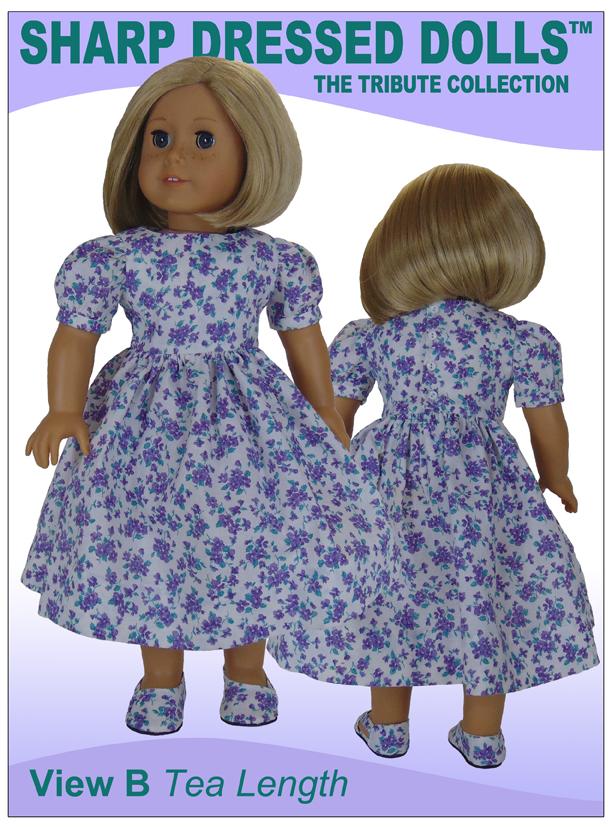 Sharp Dressed Dolls 18 Inch Modern The Marlene Dress 18" Doll Clothes Pattern Pixie Faire