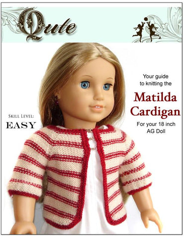 Qute Knitting Matilda Cardigan Knitting Pattern Pixie Faire