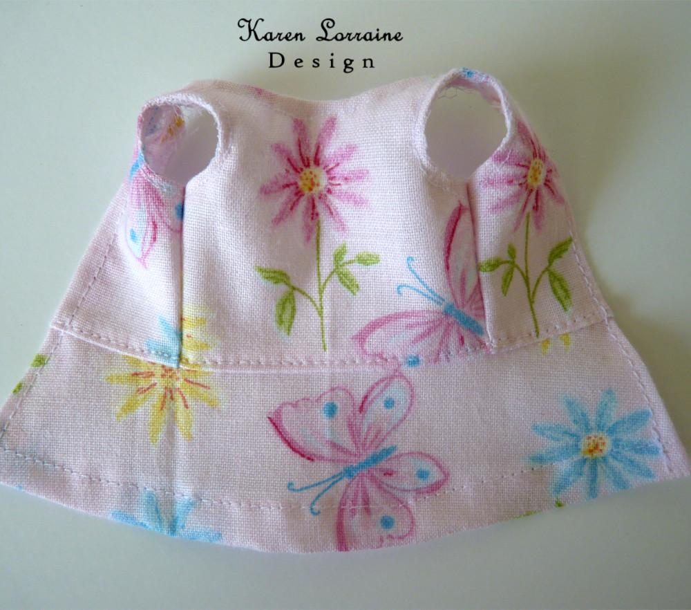 Karen Lorraine Design Barbie Meadow Dress for 6" Mini Dolls Pixie Faire