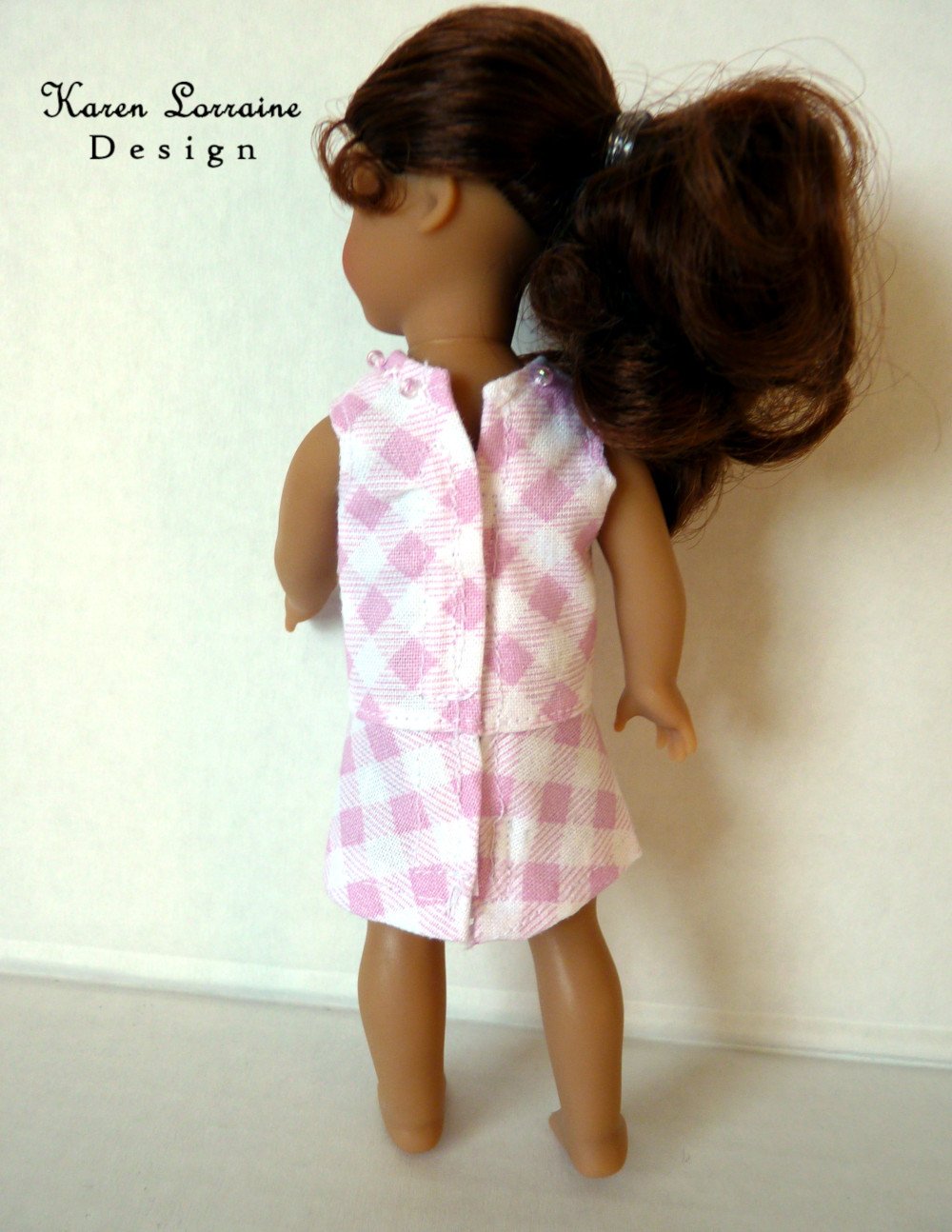 Karen Lorraine Design Barbie Meadow Dress for 6" Mini Dolls Pixie Faire