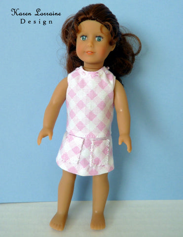Karen Lorraine Design Barbie Meadow Dress for 6" Mini Dolls Pixie Faire