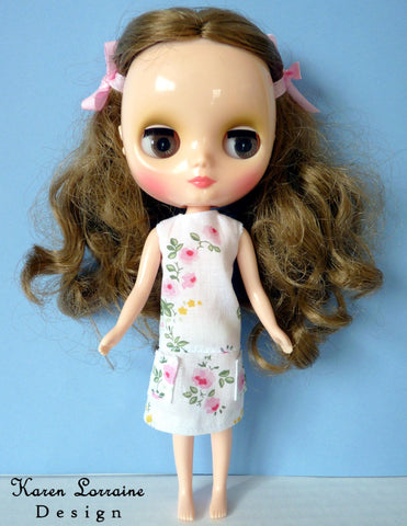 Karen Lorraine Design Blythe/Pullip Meadow Dress for Middie Blythe and Pullip Dal Dolls Pixie Faire