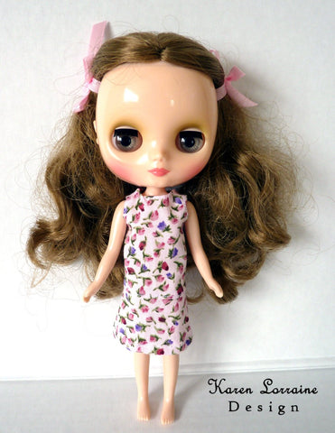 Karen Lorraine Design Blythe/Pullip Meadow Dress for Middie Blythe and Pullip Dal Dolls Pixie Faire