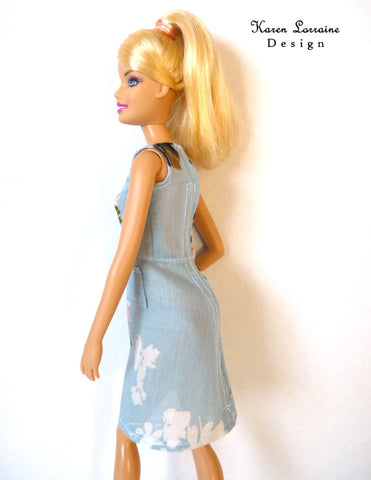 Karen Lorraine Design Barbie Meadow Dress for 9" - 12" Fashion Dolls Pixie Faire