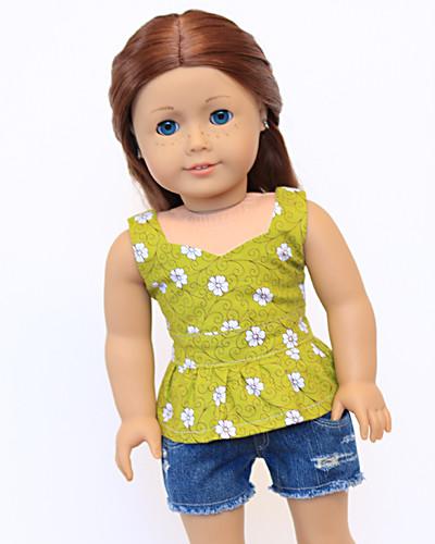 Liberty Jane 18 Inch Modern Cut Off Shorts 18" Doll Clothes Pattern Pixie Faire