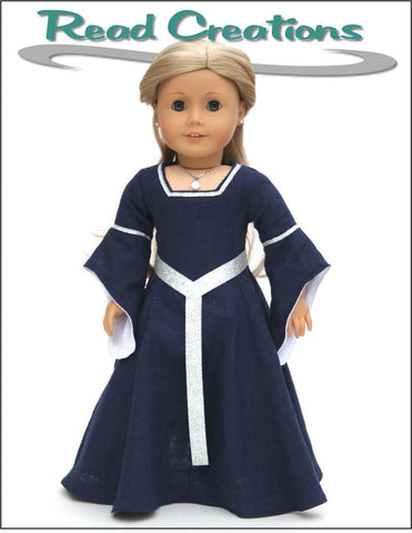 Read Creations 18 Inch Historical Medieval Dress 18" Doll Clothes Pattern Pixie Faire