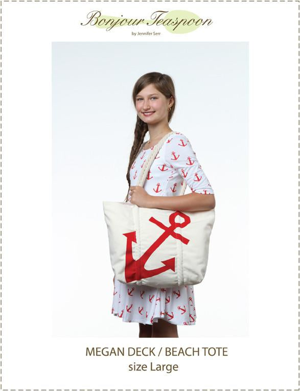 Bonjour Teaspoon Girls Megan Deck Beach Tote Pattern For Girls Pixie Faire