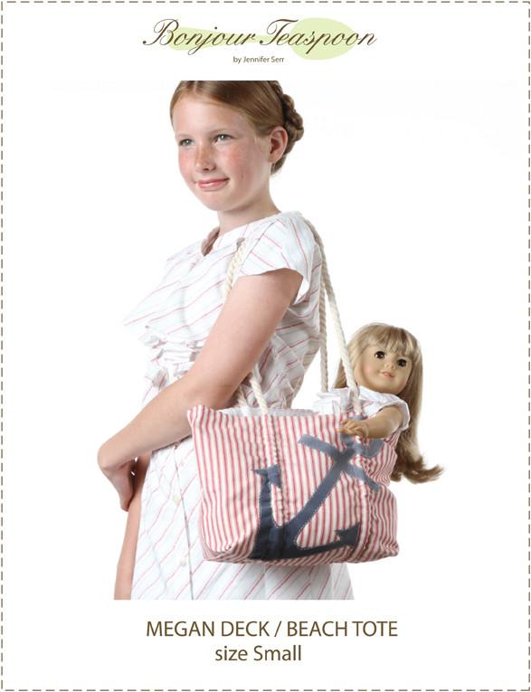 Bonjour Teaspoon Girls Megan Deck Beach Tote Pattern For Girls Pixie Faire